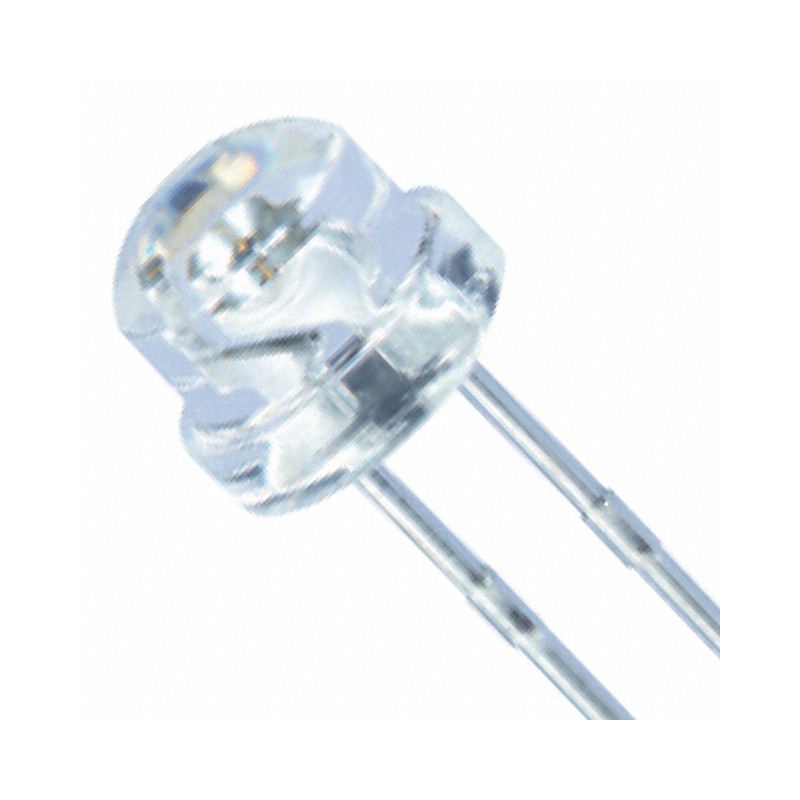 1 pcs : XLM2DG169W - LED GREEN CLEAR 5MM ROUND T/H
