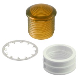 1 pcs : HMC_461_ATP - LENS AMBER FRESNEL RING PANEL MT