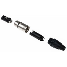 1 pcs - Neutrik Cable Mount XLR Connector, Female, 50 V ac, 5 Way, Silver over Nickel Plating