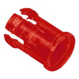 1 pcs : CLR_301_RTP - LENS RED PANEL MOUNT SNAP-IN