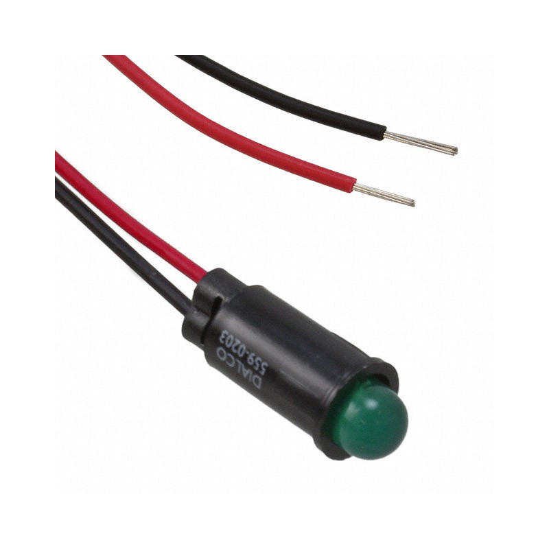 1 pcs : 5590203027F - LED PMI SNAP-IN GRN PVC FREE