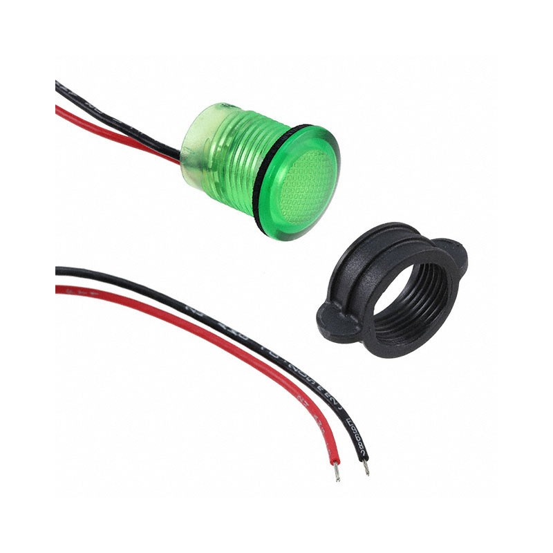 1 pcs : CNX714C500FVW - IND TUFFLED FLEXVOLT 14MM GREEN