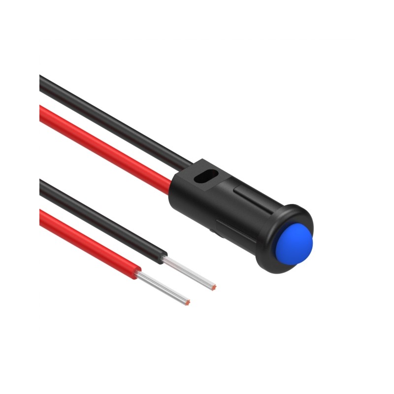 1 pcs : 12-00008 - LED PANEL IND BLUE SNAP-IN 6'