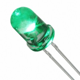 1 pcs : C503B-GCN-CY0C0791 - LED GREEN CLEAR 5MM ROUND T/H