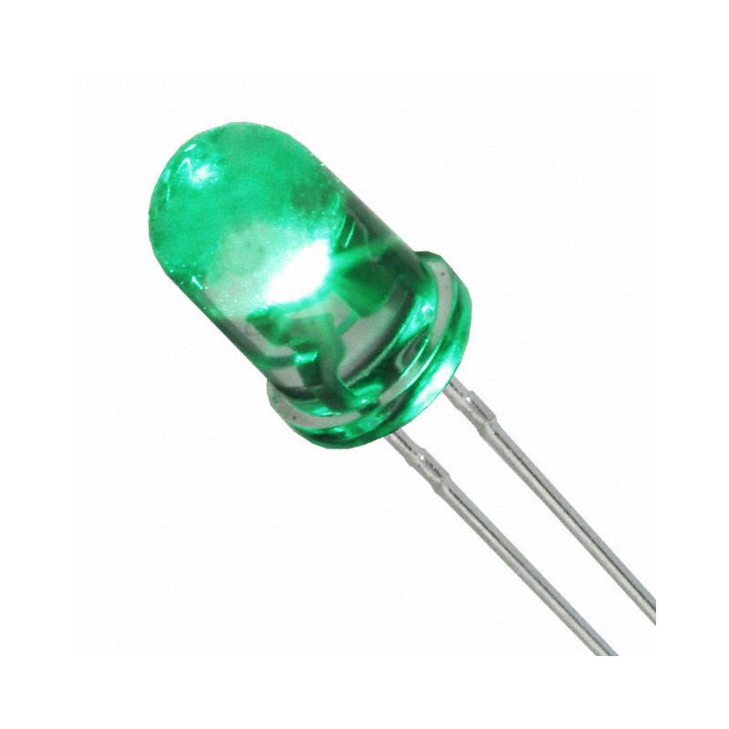 1 pcs : C503B-GCN-CY0C0791 - LED GREEN CLEAR 5MM ROUND T/H