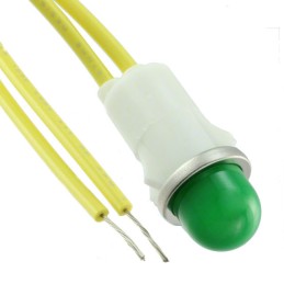 1 pcs : 1090A5-12V - INDICATOR INCAND GREEN PANEL MNT
