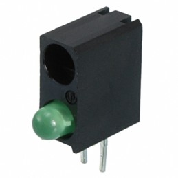 1 pcs : 5530202F - LED CBI 3MM BI-LVL GRN/BLANK RA