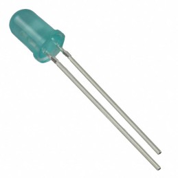 1 pcs : 4300H5LC - LED GREEN DIFFUSED T-1 3/4 T/H