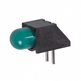 1 pcs : 5500707F - LED CBI 5MM GREEN RA PC MNT