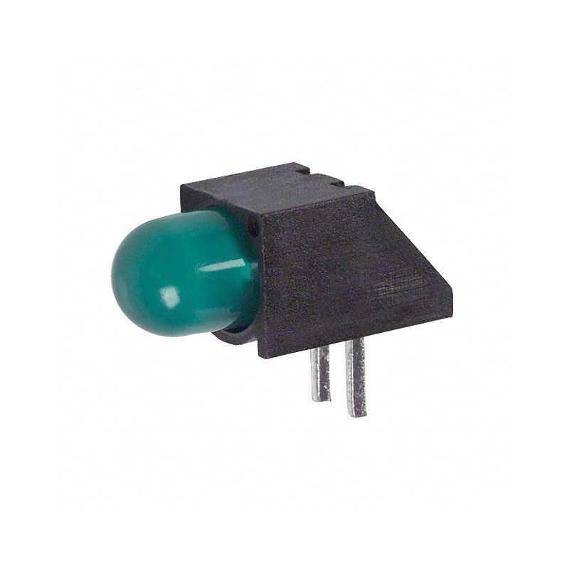 1 pcs : 5500707F - LED CBI 5MM GREEN RA PC MNT