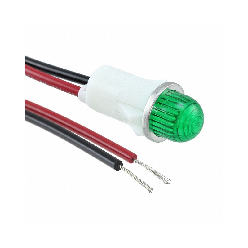 1 pcs : 1053A5 - INDICATOR NEON GREEN PANEL MNT