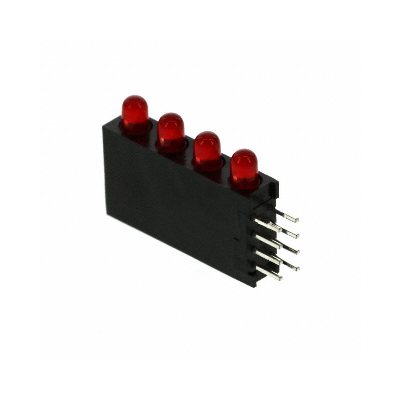1 pcs : WP934SB/4ID - LED CBI 3MM QUAD RED RA