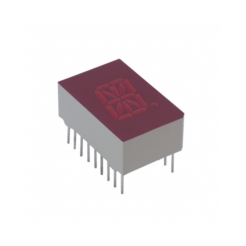 1 pcs : LTP-587HR - DISPLAY 16SEG 0.5' SGL RED 18DIP