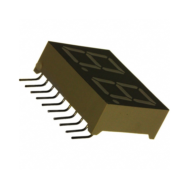 1 pcs : LDD-N512RI-RA - DISP 7SEG 0.56' DBL GRN 10SIP RA