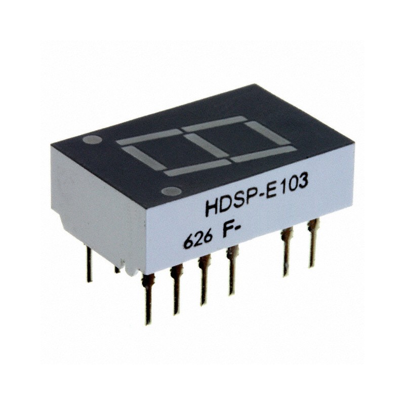 1 pcs : HDSP-E103 - DISPLAY 7SEG 0.43' SGL RED 14DIP