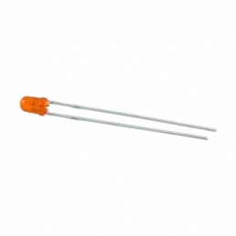 1 pcs : WP710A10ED - LED ORANGE DIFFUSED T-1 T/H
