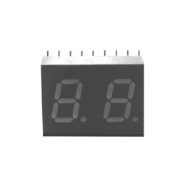 1 pcs : HDSP-K511 - DISPLAY 7SEG 0.56' DBL GRN 18DIP