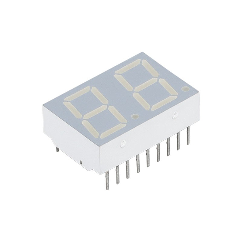 1 pcs : HDSP-K121 - DISPLAY 7SEG 0.56' DBL RED 18DIP