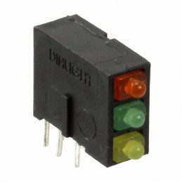 1 pcs : 5700100723F - LED CBI 2MM 3X1 GRN/ORNG/YL RA