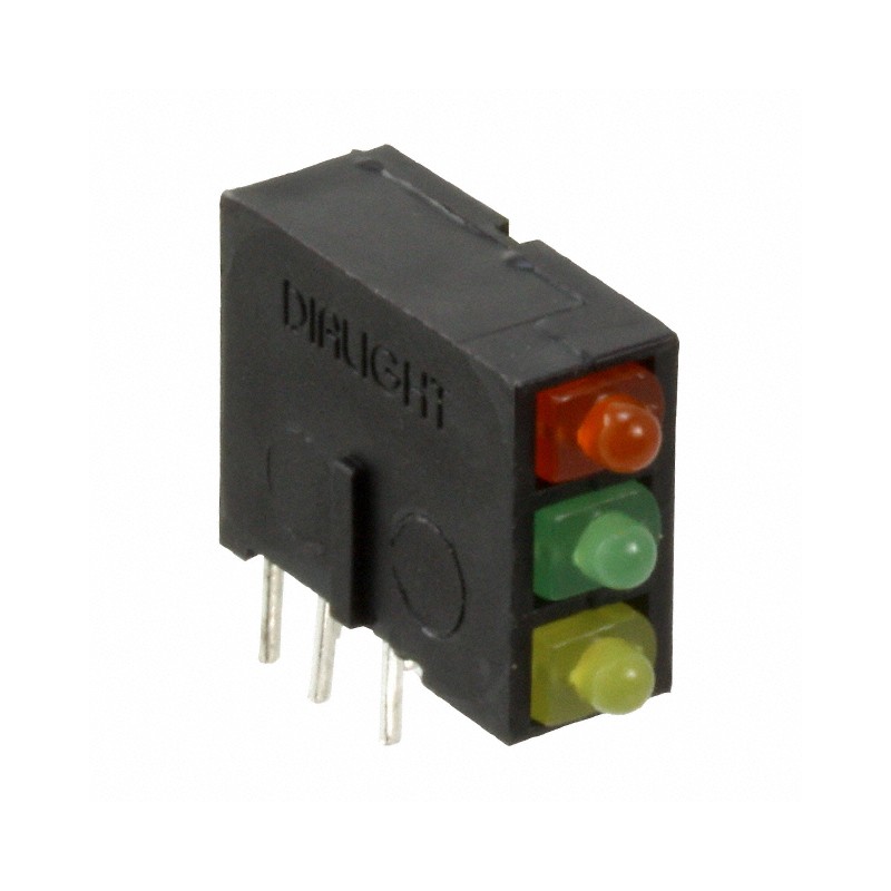 1 pcs : 5700100723F - LED CBI 2MM 3X1 GRN/ORNG/YL RA