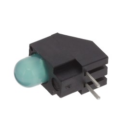 1 pcs : 5501308F - LED CBI 5MM GREEN DIFF RA