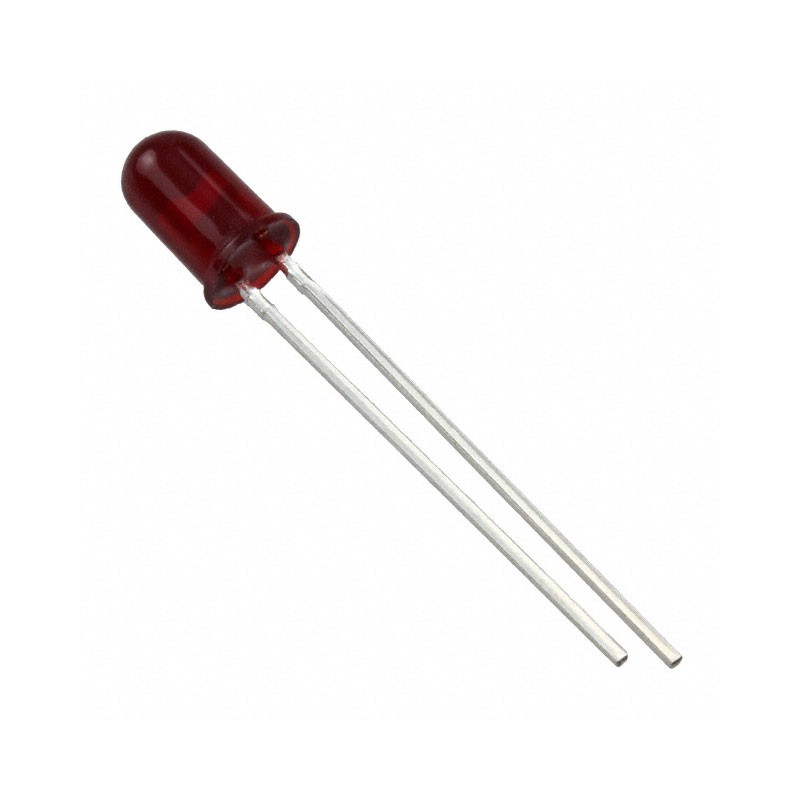 1 pcs : 4302H1-5V - LED RED DIFFUSED T-1 3/4 T/H