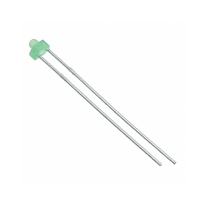 1 pcs : 5219632F - LED GREEN DIFFUSED 2MM T/H
