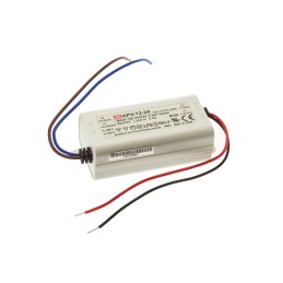 1 pcs - MEAN WELL LED Driver, 24V Output, 12W Output, 500mA Output, Constant Voltage