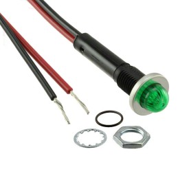 1 pcs : 6013M5 - INDICATOR NEON GREEN PANEL MNT