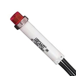 1 pcs : 36EN-2111 - RED NEON 125 VOLTS