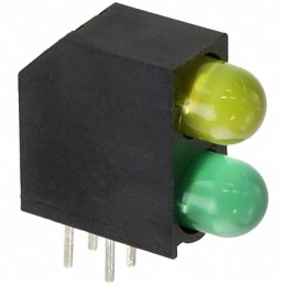 1 pcs : 5520232F - LED CBI 5MM BI-LVL GRN/YLW RA