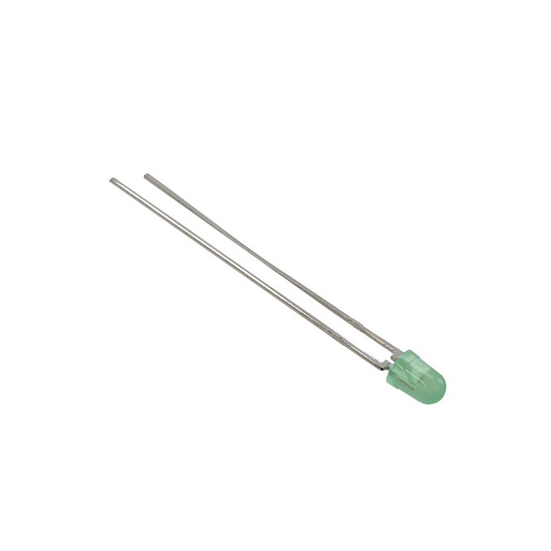 1 pcs : 5219326F - LED GREEN DIFFUSED 3MM T/H
