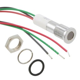1 pcs : Q8F3CZZRYG24E - LED PM INDICATOR FLUSH GR/RD/YLW