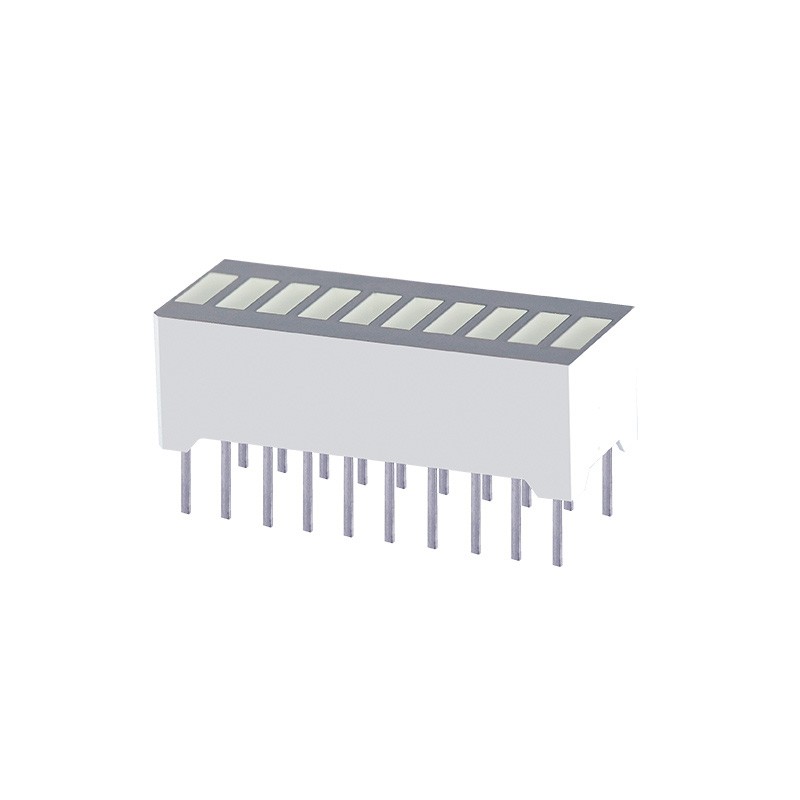 1 pcs : DC10CGKWA - LED CBI 5.08X1.78MM 10SEG G VERT