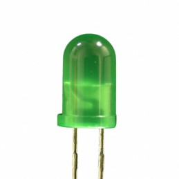 1 pcs : XLDGK12W - LED GREEN CLEAR T-1 3/4 T/H