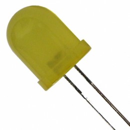 1 pcs : XLMYK01D - LED YELLOW DIFFUSED 10MM T/H