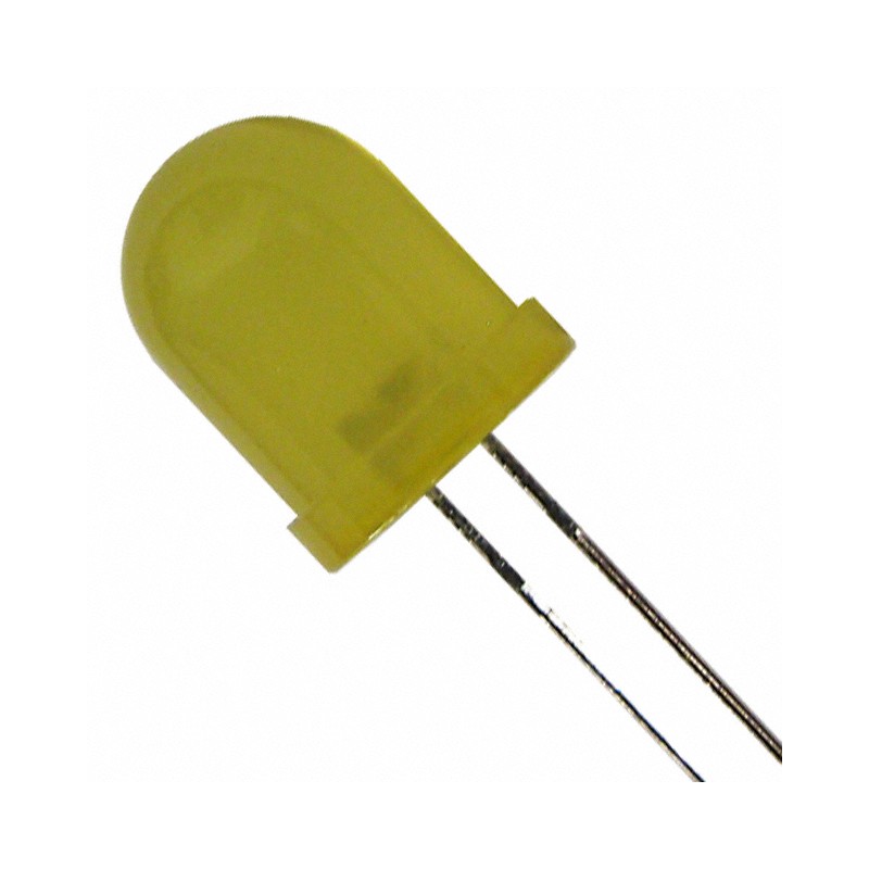 1 pcs : XLMYK01D - LED YELLOW DIFFUSED 10MM T/H