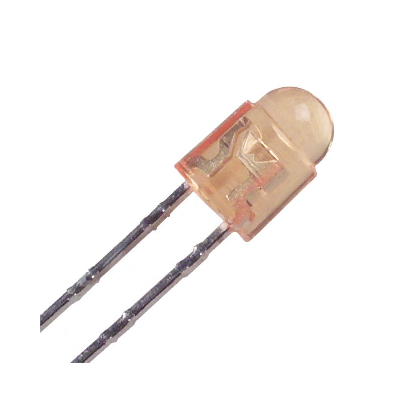 1 pcs : SLI-343DC3F - LED ORANGE CLEAR T-1 T/H