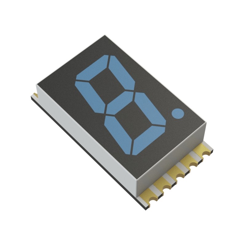 1 pcs : INND-SS56BAB - DISPLAY 7SEG 0.56' SGL BLU 10SMD