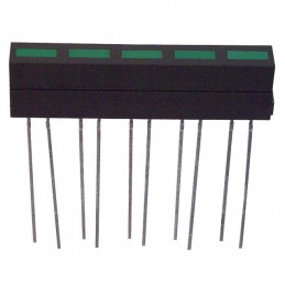 1 pcs : SSA-LXB525GD - LED CBI 5.3X1.8MM 5-SEG GRN VERT