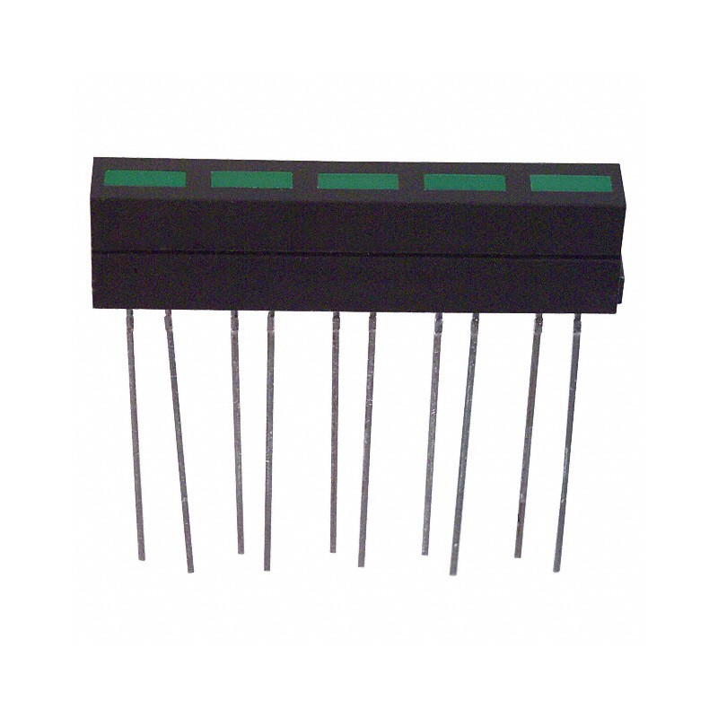 1 pcs : SSA-LXB525GD - LED CBI 5.3X1.8MM 5-SEG GRN VERT