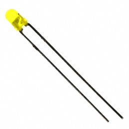 1 pcs : SSL-LX3044YD-12V - LED YELLOW DIFFUSED T-1 T/H