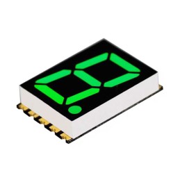 1 pcs : DSM7TA56105T - DISPLAY 7SEG 0.56' SGL GRN 10SMD