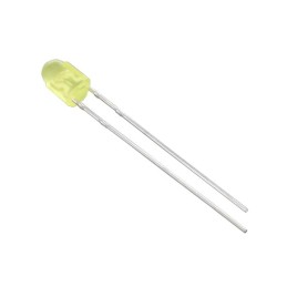 1 pcs : SLR-343YY3F - LED YELLOW DIFFUSED T/H