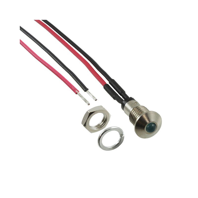 1 pcs : MPC3GDW12.0 - LED PANEL INDICATOR GREEN 2.1V