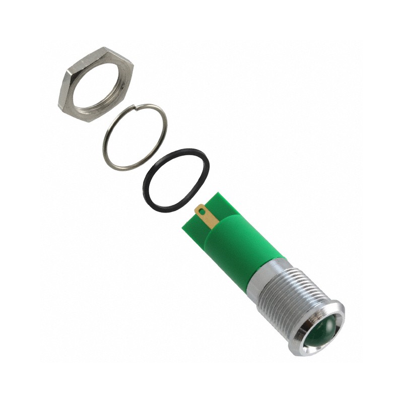 1 pcs : Q14P1CXXG24E - INDICATOR 24V 14MM PROMINENT GRN