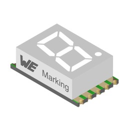 1 pcs : 157112V12700 - WL-S7DS 7 SEGMENTS DISPLAY SMT S