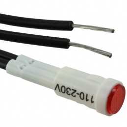 1 pcs : LE2950WL5R - LED PNL MNT 125/250V RED