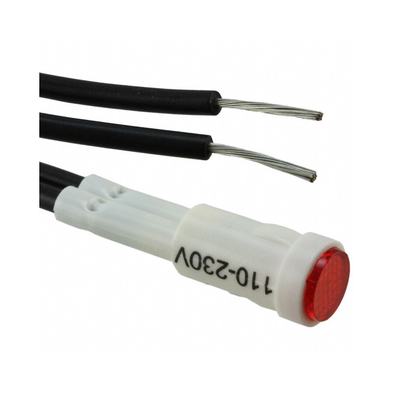 1 pcs : LE2950WL5R - LED PNL MNT 125/250V RED