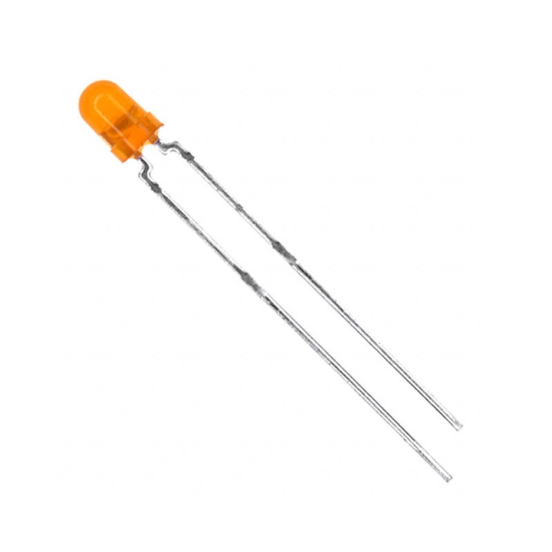 1 pcs : TLHO4400 - LED ORANGE DIFFUSED T-1 T/H